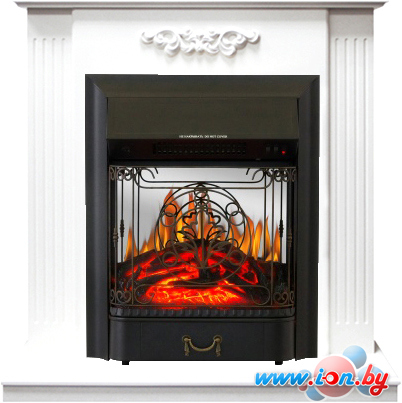 Каминокомплект Smolcom Lumsden STD-ASP с Royal Flame Majestic FX M Black (белый дуб) в Бресте