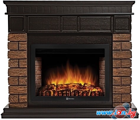 Портал Firelight Bricks Wood 30 (камень темный, шпон венге) в Бресте