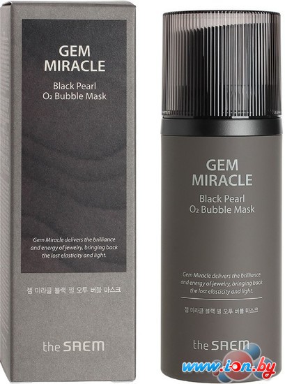 The Saem Маска для лица кремовая  Gem Miracle Black Pearl O2 Bubble Mask 105 мл в Могилёве