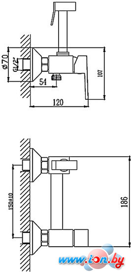 Смеситель Haiba HB5513 (хром) в Могилёве