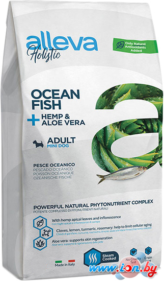 Сухой корм для собак Alleva Holistic Ocean Fish + Hemp & Aloe vera Mini 2 кг в Могилёве