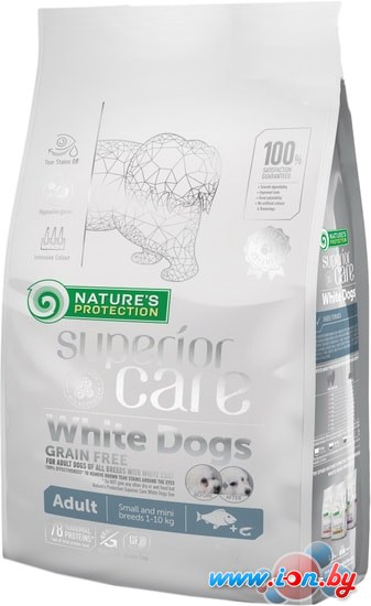 Сухой корм для собак Natures Protection Superior Care White Dogs GF White Fish Adult Small & Mini 10 кг в Бресте