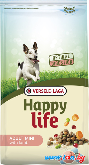 Сухой корм для собак Versele Laga Happy life Adult Mini с ягненком 3 кг в Витебске