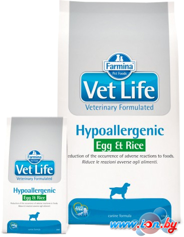 Сухой корм для собак Farmina Vet Life Hypoallergenic Egg&Rice Dog 12 кг в Могилёве