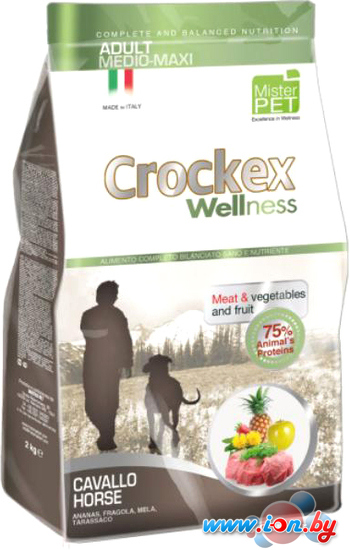 Сухой корм для собак Crockex Wellness Medio-Maxi Adult Horse & Rice 12 кг в Гомеле