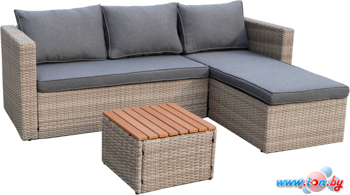 Набор садовой мебели Garden Story Окланд GS003 (ротанг светло-серый/серый) в Могилёве Набор садовой мебели Garden Story Окланд GS003 (ротанг светло-серый/серый) в Могилёве