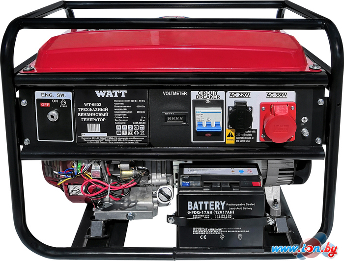 Бензиновый генератор WATT WT-6503 в Могилёве