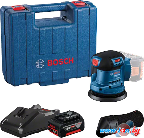 Эксцентриковая шлифмашина Bosch GEX 185-LI Professional 06013A5021 (с 1-м АКБ, кейс) в Гомеле