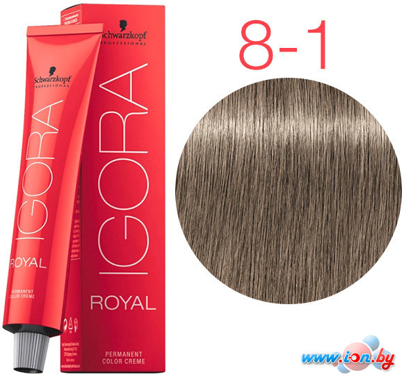 Крем-краска для волос Schwarzkopf Professional Igora Royal Permanent Color Creme 8-1 60 мл в Могилёве