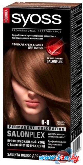 Крем-краска Syoss Salonplex Permanent Coloration 6-8 темно-русый в Могилёве