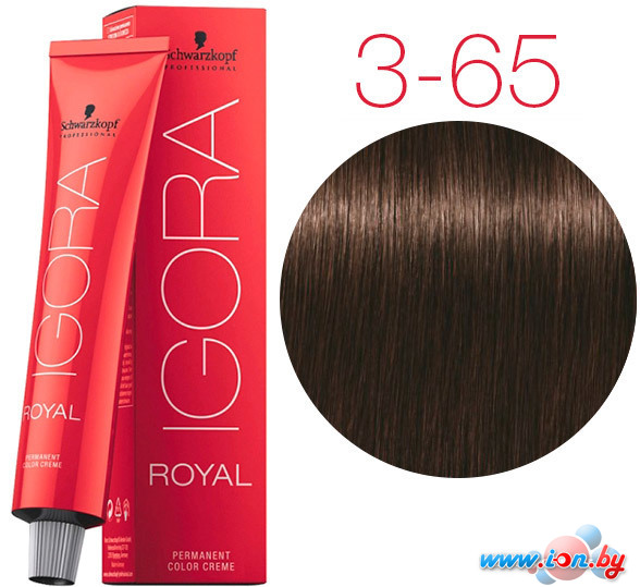 Крем-краска для волос Schwarzkopf Professional Igora Royal Permanent Color Creme 3-65 60 мл в Могилёве
