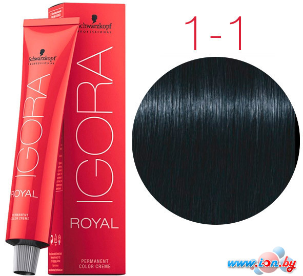 Крем-краска для волос Schwarzkopf Professional Igora Royal Permanent Color Creme 1-1 60 мл в Могилёве