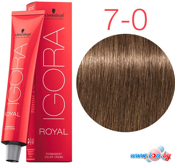 Крем-краска для волос Schwarzkopf Professional Igora Royal Permanent Color Creme 7-0 60 мл в Могилёве