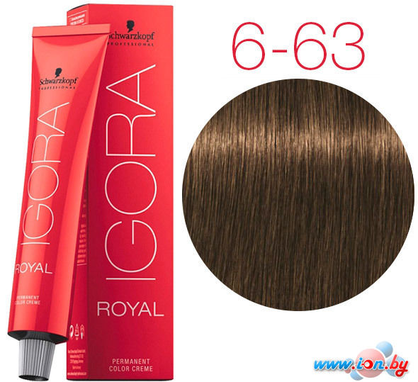 Крем-краска для волос Schwarzkopf Professional Igora Royal Permanent Color Creme 6-63 60 мл в Могилёве