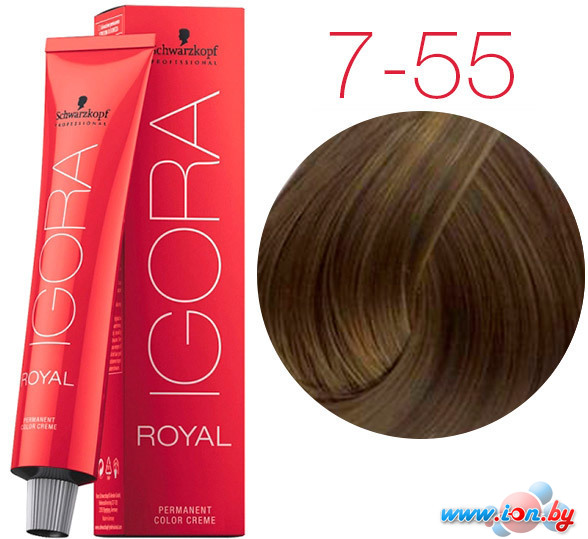 Крем-краска для волос Schwarzkopf Professional Igora Royal Permanent Color Creme 7-55 60 мл в Могилёве