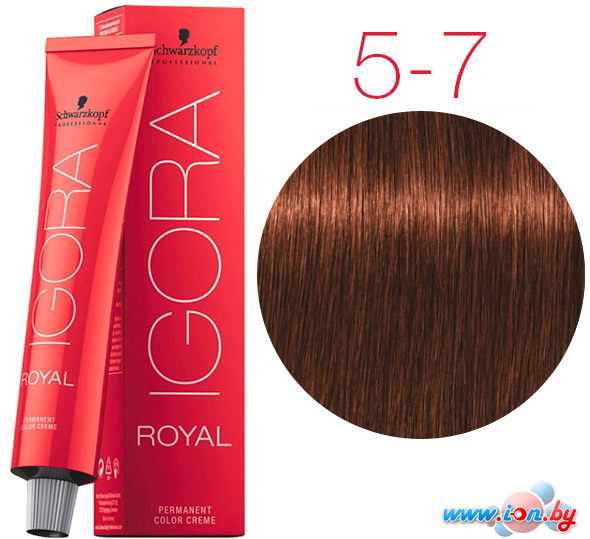 Крем-краска для волос Schwarzkopf Professional Igora Royal Permanent Color Creme 5-7 60 мл в Бресте