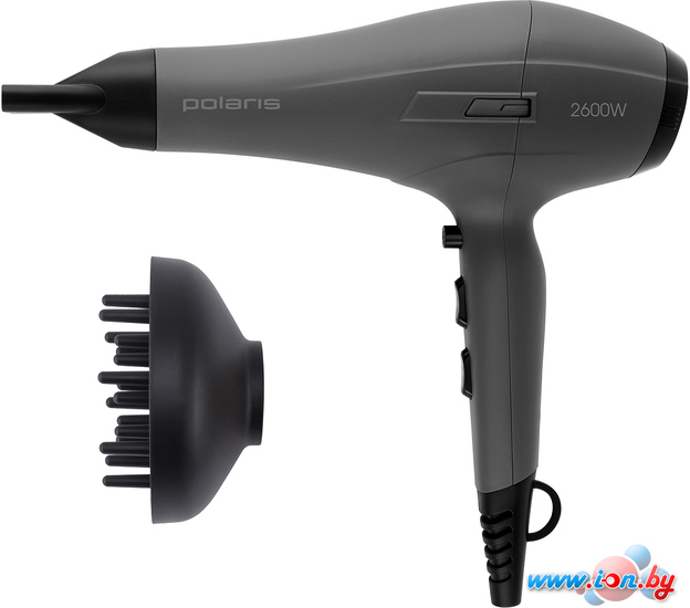 Фен Polaris PHD 2600ACi Salon Hair (серый) в Могилёве