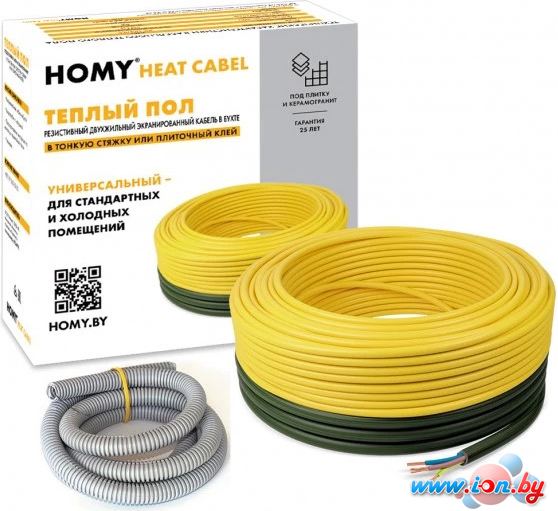 Нагревательный кабель HOMY Heat Сable 20W-120 10.8-16.6 кв.м. 2400 Вт в Бресте