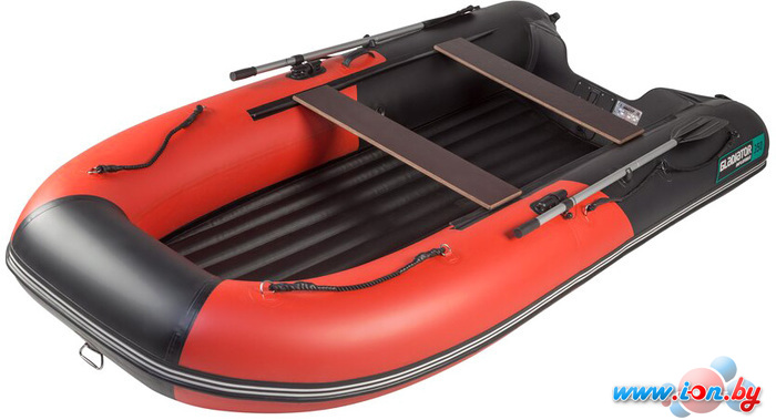 Моторно-гребная лодка Gladiator E350S (черный/красный) в Бресте