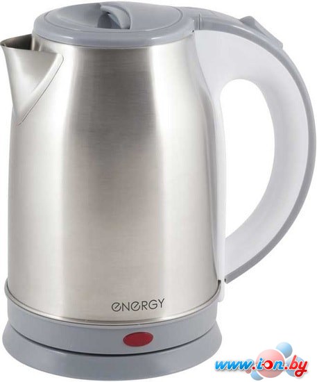 Электрический чайник Energy E-202 (стальной/белый/серый) в Могилёве