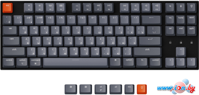 Клавиатура Keychron K8 White LED K8-G3 (Gateron G Pro Brown, RU) в Витебске