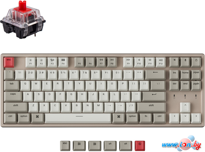 Клавиатура Keychron K8 K8-M1 (Gateron G Pro Red, RU) в Могилёве