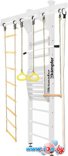 Детский спортивный комплекс Kampfer Wooden ladder Maxi Wall Стандарт (жемчужный) в Минске