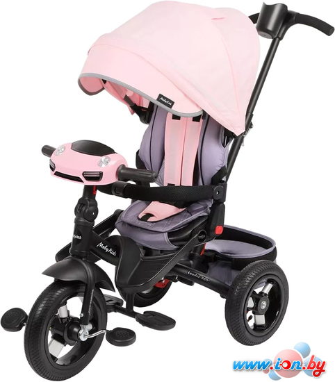 Детский велосипед Moby Kids Leader 360 12x10 AIR Car 641485 (розовый) в Могилёве