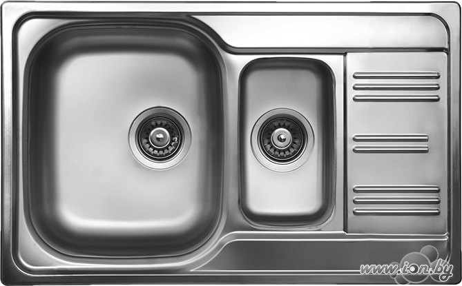 Кухонная мойка Ukinox Гранд GRL800.500 15GT8K O-- (с сифоном) в Могилёве