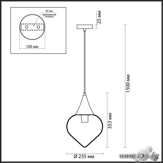 Подвесная люстра Odeon Light Kesta 4950/1 в Могилёве