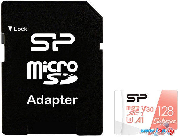 Карта памяти Silicon-Power Superior A1 microSDXC SP128GBSTXDV3V20SP 128GB в Могилёве