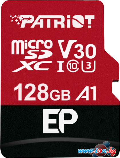 Карта памяти Patriot microSDXC EP Series PEF128GEP31MCX 128GB (с адаптером) в Могилёве