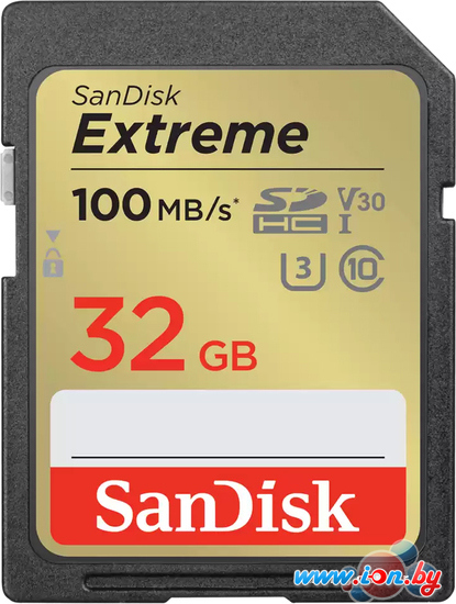 Карта памяти SanDisk Extreme SDHC SDSDXVT-032G-GNCIN 32GB в Минске