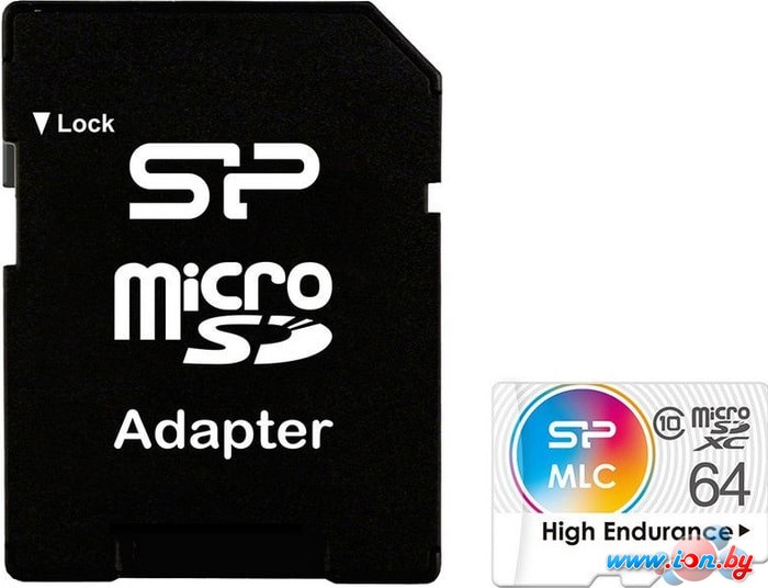 Карта памяти Silicon-Power High Endurance microSDXC SP064GBSTXIU3V10SP 64GB (с адаптером) в Минске