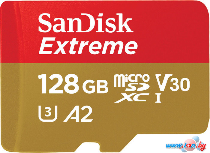 Карта памяти SanDisk Extreme microSDXC SDSQXAA-128G-GN6MN 128GB в Бресте