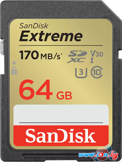 Карта памяти SanDisk Extreme SDXC SDSDXV2-064G-GNCIN 64GB в Могилёве