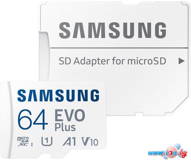 Карта памяти Samsung EVO Plus 2021 microSDXC 64GB (с адаптером) в Гомеле