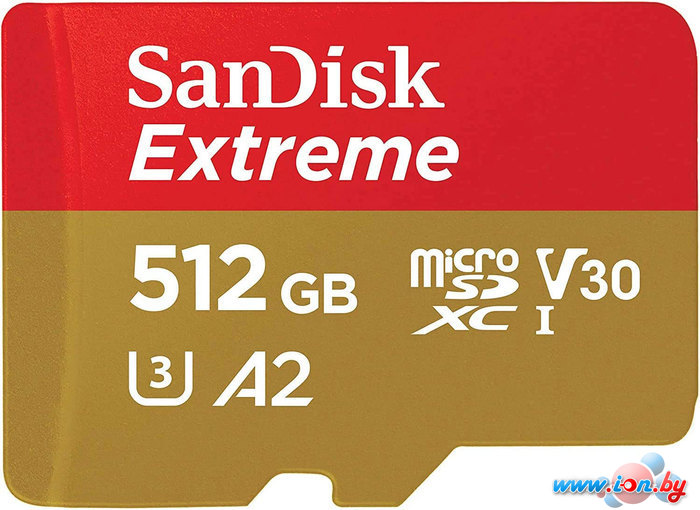 Карта памяти SanDisk Extreme microSDXC SDSQXAV-512G-GN6MN 512GB в Минске