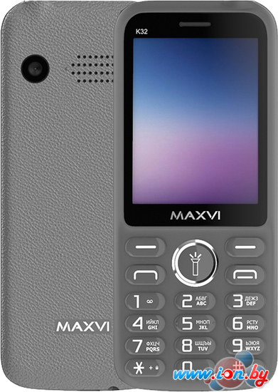 Кнопочный телефон Maxvi K32 (серый) в Гомеле