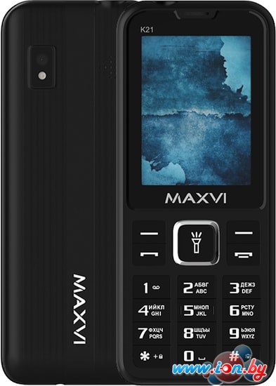 Кнопочный телефон Maxvi K21 (черный) в Могилёве