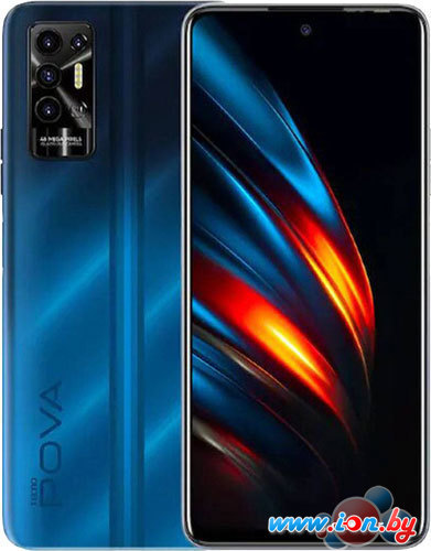 Смартфон Tecno Pova 2 4GB/128GB (синий) в Могилёве