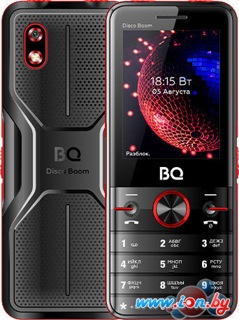 Кнопочный телефон BQ-Mobile BQ-2842 Disco Boom (красный) в Минске