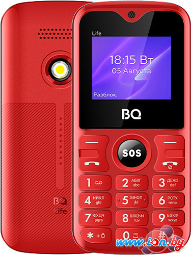 Кнопочный телефон BQ-Mobile BQ-1853 Life (красный) в Витебске