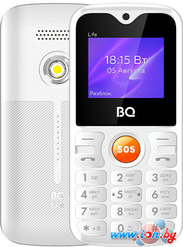 Кнопочный телефон BQ-Mobile BQ-1853 Life (белый) в Гродно