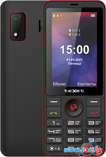 Кнопочный телефон TeXet TM-321 (черный) в Могилёве