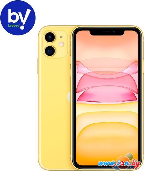 Смартфон Apple iPhone 11 128GB Воcстановленный by Breezy, грейд В (желтый) в Могилёве