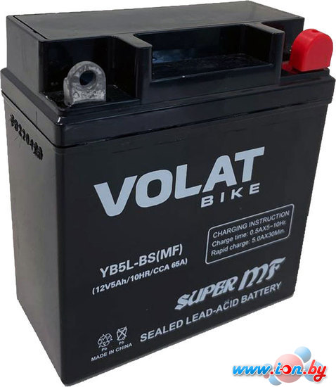 Мотоциклетный аккумулятор VOLAT YB5L-BS (MF) (5 А·ч) в Гомеле