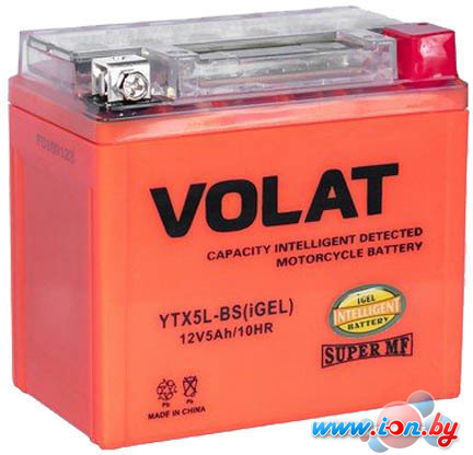 Мотоциклетный аккумулятор VOLAT YTX21L-BS iGel (5 А·ч) в Бресте