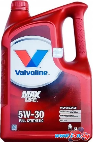 Моторное масло Valvoline Maxlife 5W-30 5л в Гродно