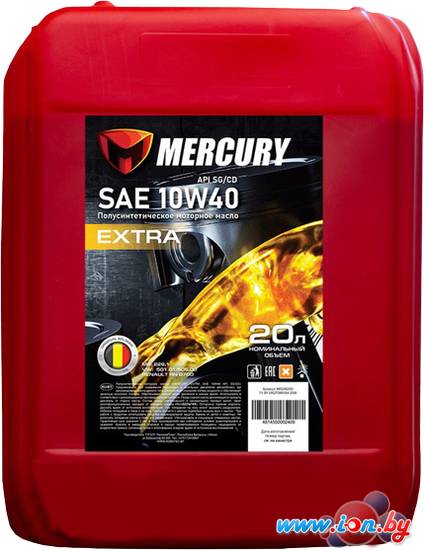 Моторное масло Mercury SAE 10W-40 SG/CD 20л в Гродно